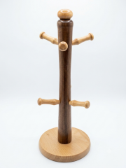 6-Cup Mug Stand, Brown / Light